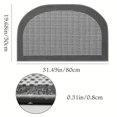 Kitchen Mat, Semi Circular Size: 19.68*31.49in/50*80cm