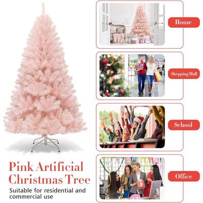 Pink Artificial Christmas Tree – 1.8m