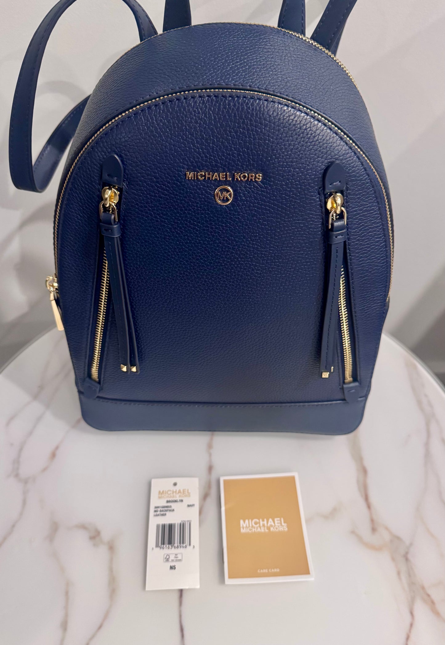 Michael Kors Brooklyn Medium Leather Backpack