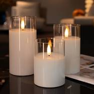 Remote Control LED Candles – Set of 3 (4", 5", 6")