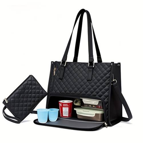 Lunch Tote  Stylish Work Tote Bag Insulated with Leakproof Compartment