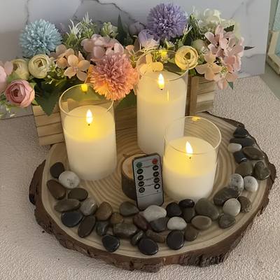 Remote Control LED Candles – Set of 3 (4", 5", 6")