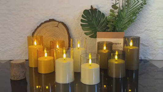 Remote Control LED Candles – Set of 3 (4", 5", 6")